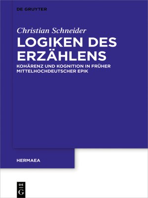 cover image of Logiken des Erzählens